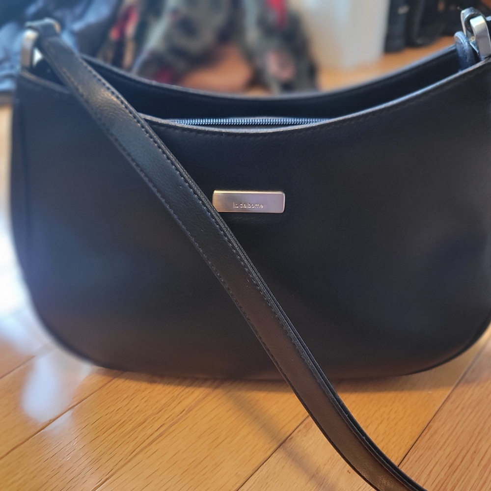 Liz Claiborne Original Y2k Black‎ Leather Bag. Great Condition!